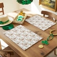 thumbnail image 3 of Floral Pattern Easter Placemats Set of 6, Spring Rabbits Eggs Carrots Table Mats Washable Heat-Insulation Non-Slip Place Mats for Kitchen Dinner Table Indoor Outdoor Decor,13x19 Inch, 3 of 9