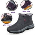 thumbnail image 3 of Winter Snow Boots for Men Women Warm Fur Lined Ankle Boots Waterproof Snow Shoes Comfortable Winter Shoes Gray, 3 of 7