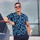 thumbnail image 4 of Balery Blue Butterfly Camisa Polo de Hombre con Estampado, de Manga Corta y Tejido Medio, Camisa Tipo Golf Polo-XX-Large, 4 of 6