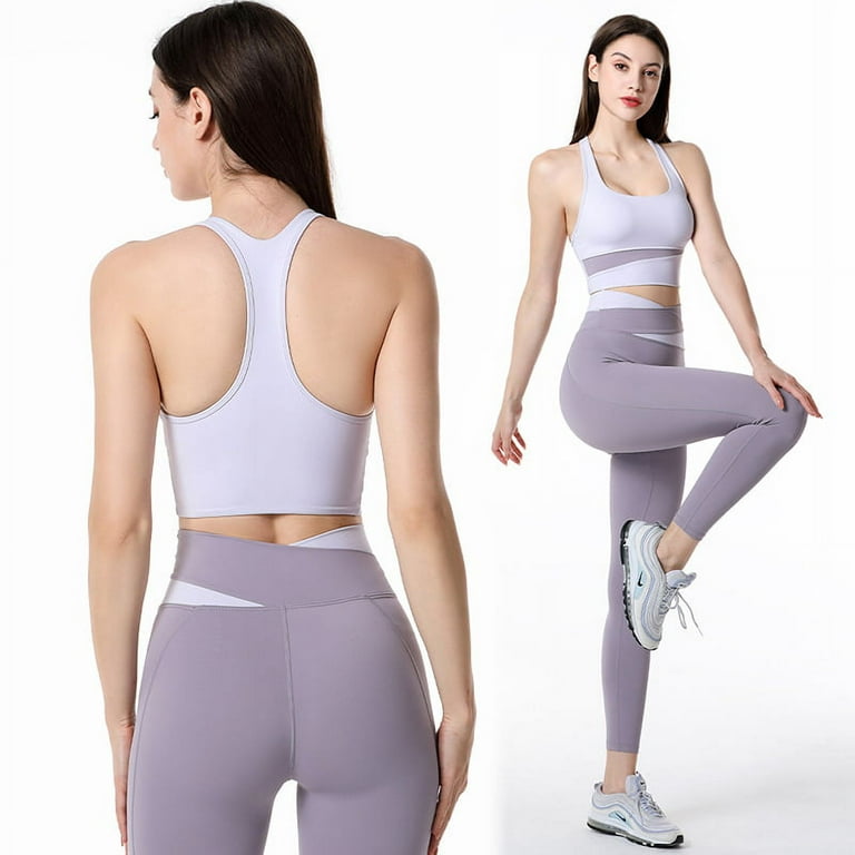 Wish Workout Outfits for Wome Seamless Yoga Outfits Crop Top