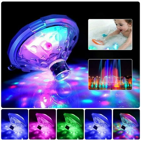 Swimming Pool Lights, Led Disco Light, Glow Floating Pool Light Waterproof  Baby Bath Toy, Battery Powered 7 Lighting Modes Hot Tub Spa Lamp 