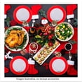 thumbnail image 4 of Set de platos Great Value Platos lavable y reutilizable navidad rojo 12 pzas, 4 of 4