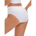 thumbnail image 3 of Allegra K Panties for Women Unlined Comfortable Underwear No Show Elastic Waist Brief M White, 3 of 4