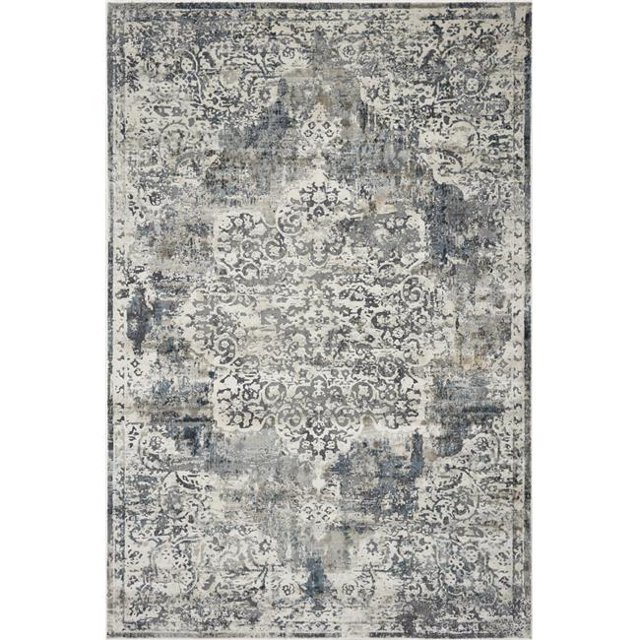 HomeRoots 353002 5 ft. 3 in. x 7 ft. 7 in. Polyester Ivory Area Rug