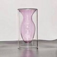 thumbnail image 3 of (Style 2 pink) Double-layer Aromatherapy Bottle Nordic Flower Arrangement Glass Vase, 3 of 14