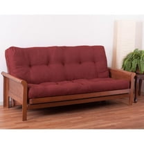 Blazing Needles Vitality 7-inch Microsuede Full-size Futon Mattress - Red Wine