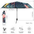thumbnail image 3 of FORMRS Travel Umbrella Folding Auto Open Close Windproof Rain UV Protection, Pink Floral Flamingo, 3 of 8