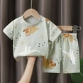thumbnail image 2 of Toddler Girls 2Pcs Summer Outfits Set with Flower Short Sleeve T-Shirt + Pants (1-8Y Gift) Summer 2Pcs Gift Outfits Set Girls Summer Set 1-8 Years,5-6 Years, 2 of 3