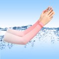 thumbnail image 2 of Miyuadkai Detachable Sleeves Summer Sun Sleeves Breathable Arm Sleeves Arm Sleeve Outdoors Men Cover Women Gloves/Mittens accessories Pink, 2 of 4