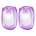 thumbnail image 1 of 2pcs Foldable Laundry Mesh Screen Bags Laundry Storage Pouches for Home, 1 of 9