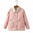 thumbnail image 2 of Womens's Warm Jacket with Small Fragrance,Love Pattern Button Down Jacket Plus Size Long Sleeve Jacket Coat with Pockets, 2 of 8
