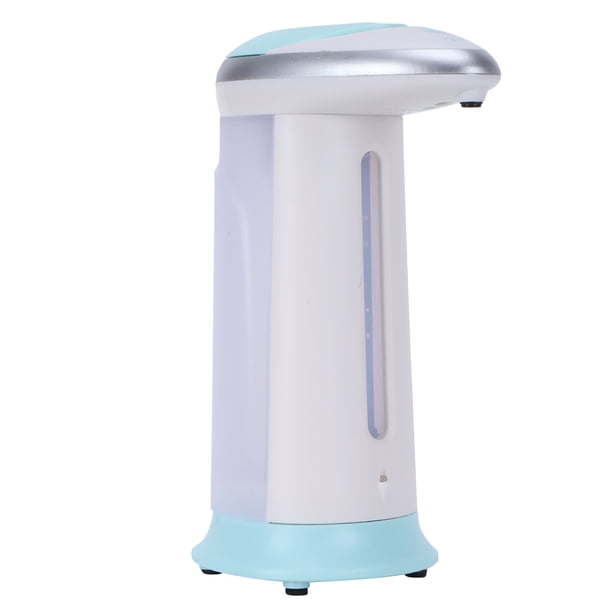 Dispensador automático de jabón sin contacto con sensor de líquido para el baño del hogar, color azul