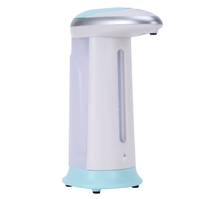 Dispensador automático de jabón sin contacto con sensor de líquido para el baño del hogar, color azul