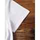 thumbnail image 4 of Camiseta de trébol de la suerte del Día de San Patricio para mujer: cuello redondo informal, mezcla de algodón y elastano suave, manga corta en blanco con estampado de trébol de cuatro hojas verde par, 4 of 5