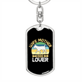 thumbnail image 5 of To My Wife  Wife Mother Dog Lover Black  Stainless Steel or 18k Gold Premium Swivel Dog Tag Keychain, 5 of 16