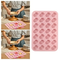 2PCS Pig Silicone Moulds for DIY Chocolate Candy Baking Fondant Ice Soap Craft Reusable Kitchen Tools