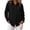Black, variant on Jewelreauty Cotton Long Sleeve Shirts for Women Button Down Relaxed Fit Lapel Collar Dressy Casual Blouses (XL, Blue)