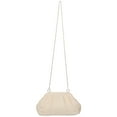 thumbnail image 6 of HONMEET Women's Cloud Clutch Purse - Handwoven Elegant Evening Bag with Removable Chain Strap, Pleated Dumpling Handbag for Weddings & Beach Events, 6 of 7