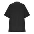 thumbnail image 2 of Jalioing Basic Loose T Shirt for Women Oversized Solid Color Short Sleeve Tee Shirt Casual Comfy Crew Neck Tops, 2 of 7