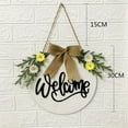 thumbnail image 3 of Wovilon St Patricks Day Garland Easter Garland Welcome Door Hanger Door Decoration Door Wreath Front Door Wreath Decor, 3 of 6