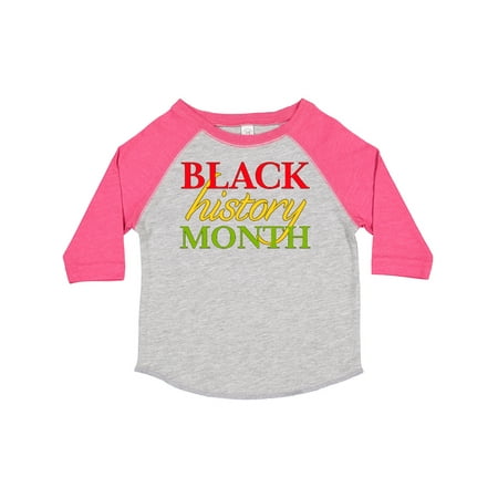 

Inktastic Black History Month- Red Green Yellow Gift Toddler Boy or Toddler Girl T-Shirt