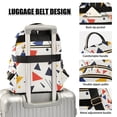 thumbnail image 3 of FORMRS Mini Backpack Purse for Women Travel Daypack Casual Shoulder Bag, White Geometric, 3 of 7