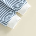 thumbnail image 4 of WhouRiu Boys Casual Outfits Striped Embroidery Crew Neck Sweatshirts Pants Sets Baby Fall Clothes, 4 of 4