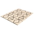 thumbnail image 4 of eCarpetGallery Modern Living Room Area Rug, 5'3" x 7'3", Ivory-Dark Brown, Ana, 4 of 9
