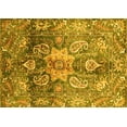 thumbnail image 1 of Ahgly Company Indoor Rectangle Abstract Yellow Modern Area Rugs, 7' x 9', 1 of 4