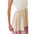 thumbnail image 4 of Vestido tricolor Roman Fashion /Juvenil, 85113 (Blanco /beige /mauve) beige M, 4 of 6