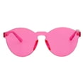 thumbnail image 2 of Round Sunglasses - Transparent Pink, 2 of 5
