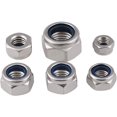 thumbnail image 1 of Tuerca de seguridad de nailon M2.5 (2,5 mm), tuercas hexagonales, tuercas de seguridad antisueltas autoblocantes en acero inoxidable 304 Ormromra XDWJ-139-7, 1 of 7