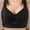 Black, variant on skpabo Push Up Bra Women Sports Bras Corset Bra Front Fastening Bras Women's Non-Steel Ring Gathering Breathable Underwear Daily Bra Size