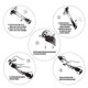 thumbnail image 4 of Eigraketly Llave Universal Multifunción Snap Grip Llave Enchufe Doble Cabeza Ajustable Artesanía Eigraketly GJ2996-00B, 4 of 6