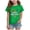 Green, variant on Kids USA Shirt Summer Girls Shirts - Cute T-Shirt Graphic Tee Soft Cotton Crewneck Short Sleeve Tops 2T,3T,4T(White,3-4 Years)