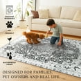 thumbnail image 6 of My Magic Carpet 2.5'x10' Machine Washable Non-Slip Kitchen Hallway Runner Rug - Parviz Grey, 6 of 6