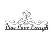 Metal Cutout-Live Laugh Love Decorative Wall Sign-3D Word Art Home Accent Decor-Modern Rustic or Vintage Farmhouse Style by Lavish Home