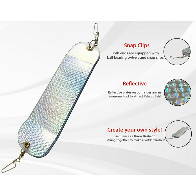 SPEARFISHING WORLD Fishing Spot Reflective Flasher Lure Plate for