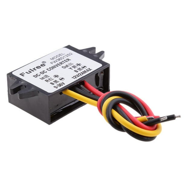 Convertidor Regulador de Voltaje DC12 / 24V a DC 12V 2A Cola Módulo regulador de potencia