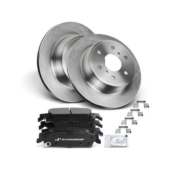Rear Brake Pad and Rotor Kit 6 - Compatible with 2015 - 2020 Chevy Tahoe 2016 2017 2018 2019