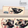thumbnail image 4 of For Samsung Galaxy A32 5G/M32 5G 2.0mm TPU Phone Case IMD Pattern Electroplated Kickstand Cover, 4 of 5