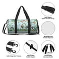 thumbnail image 6 of Bingfone Chinoiserie Floral Palm Tree Print Gym Duffle Backpack for Men Women,Travel Weekender Carry-On Bags with Detachable Back Pack Straps for Traveling Overnight Climb Sports, 6 of 8