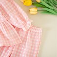 thumbnail image 5 of NOLDARES Toddler Girl Baby Clothes Fall Winter Outfits Long Sleeve Graphic Tee and Elastic Waist Pants 2 Piece Set Cute(Pink,3-4 Y), 5 of 8