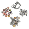 thumbnail image 2 of Charm Bracelet Making Kit, Small Portable Multi Purpose Jewelry Making Kit Easy To Use  For Party Game Green,Colorful,Pink K9, 2 of 8