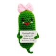 thumbnail image 2 of Muñeco Punto Lindo Papa Positiva Divertida Con Tarjeta Afirmación Positiva Muñeco Papa Punto (O) Pepino Con Lazo [Tarjeta P Boca Roja Predeterminada], 2 of 9