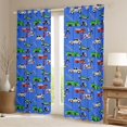 thumbnail image 2 of Homewish Fire Truck Boy Curtains Pack of 2 (42x84 Each),Car Theme Curtains Blackout,Firefighter Car Bedroom Curtains,Breathable Home Decor, 2 of 6