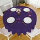 thumbnail image 5 of Mantel Redondo de 48" | Fibra de Poliéster | Hogar, Bares, Restaurantes | 9 Colores | Nylon/Spandex | Morado | 1 Unidad | Ideal para Mesas Redondas, 5 of 6