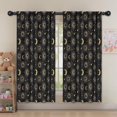 thumbnail image 5 of Blackout Kids Curtains,Black Gold Sun Moon Star Pattern Childrens Insulated Curtains Set Of 2,Bedroom Essentials,Toddler Room Decor 52x63in(132x160cm), 5 of 5