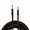 Black, variant on Coluber Cable 1/4" TS Male to 3.5 TRS Male - Pro 3-Pin Microphone Connector