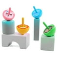 thumbnail image 3 of 4PCS Kids Spinning Top Interactive Novelty Wood Spinning Toy Spinner Top, 3 of 10